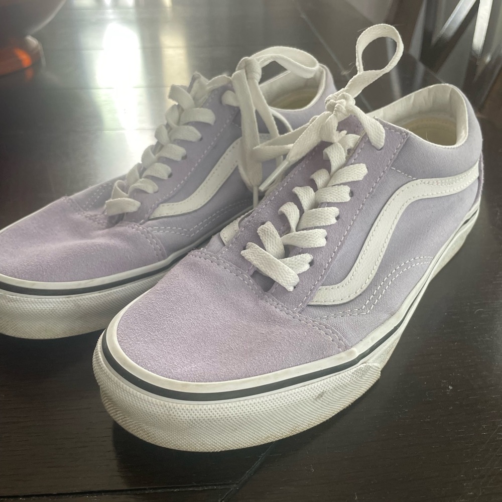 Vans Lilac and White Casual Sneakers